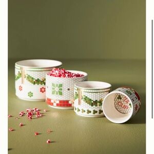 Festive Ceramic Measuring Cups